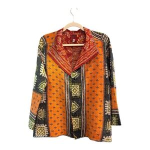 Mieko Mintz Kantha Jacket Button Up Pockets